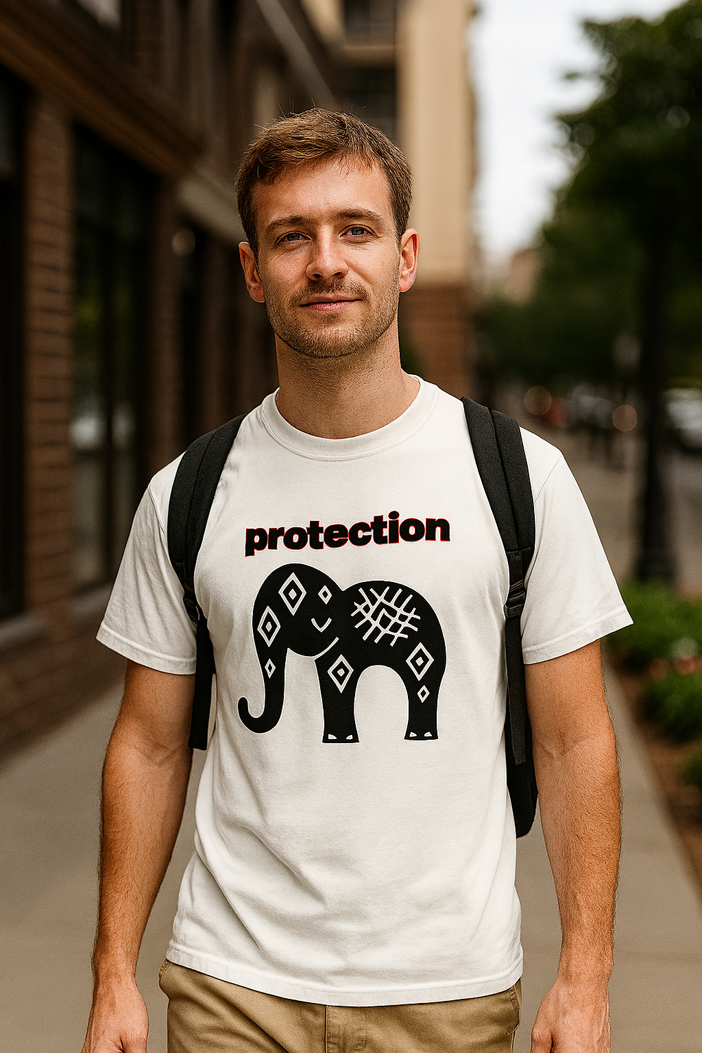 T-shirt “Protection” – L’élégance tribale au cœur du streetwear