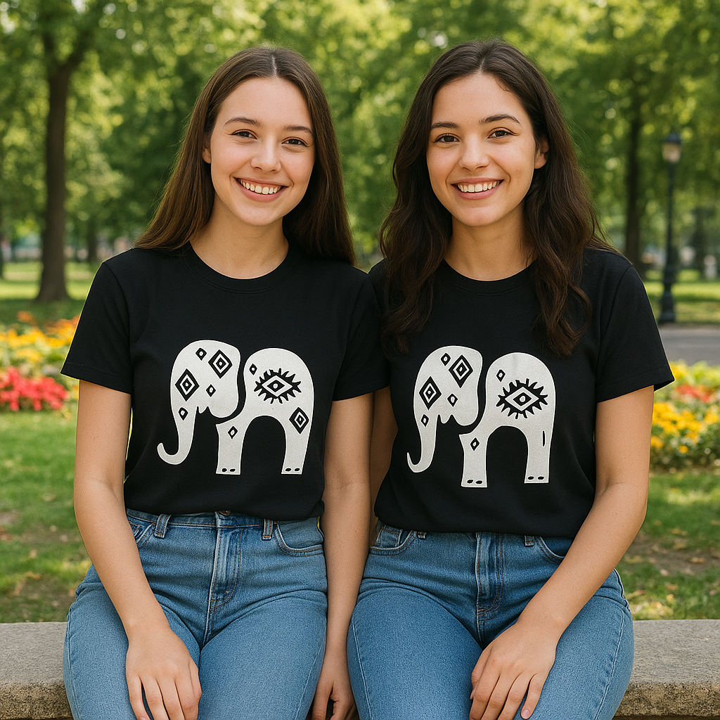 T-shirt col montant écologique unisexe